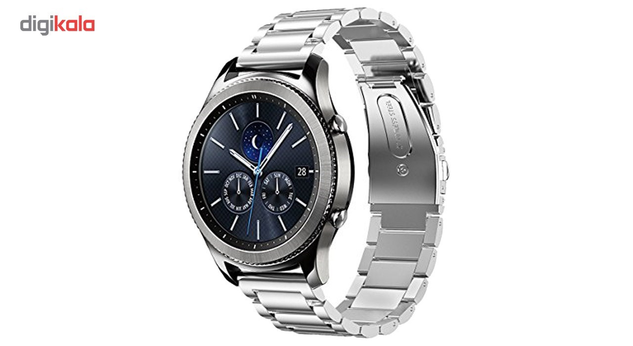 بند ساعت هوشمند مدل Ceramics-1 مناسب برای Gear S3 و galaxy watch 46 mm به همراه محافظ صفحه نمایش و آچار برای تغییر اندازه بند