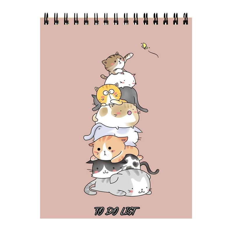 دفتر برنامه ریزی 50 برگ طرح گربه های بامزه کد 387