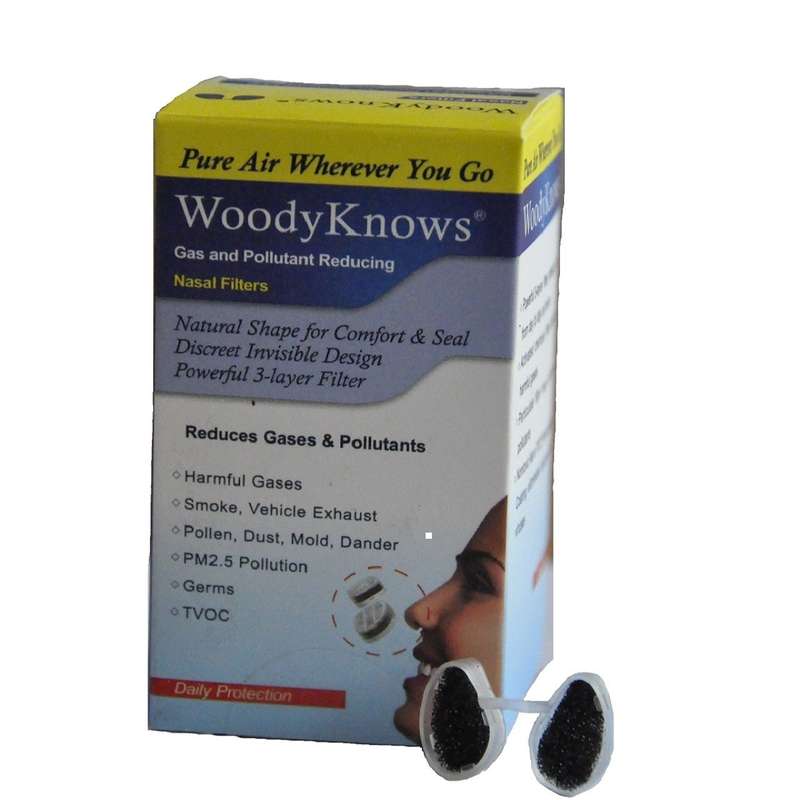 ماسک بینی وودی نوز مدل Gas And Pollutant Reducing مجموعه 4 سایزی برای حفره بینی گرد