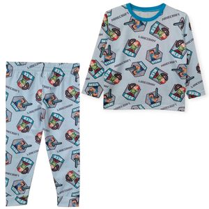 ست تی‌شرت آستین بلند و شلوار راحتی پسرانه مدل ماینکرافت کد 318