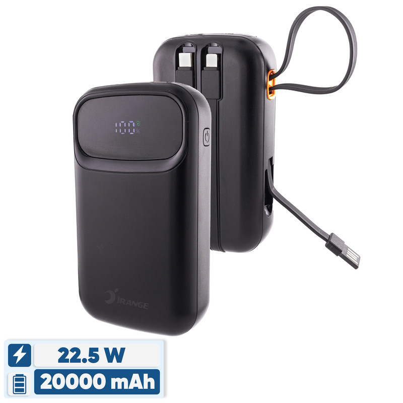 پاوربانک 22.5 وات آیرنج مدل IR- D251 ظرفیت 20000 میلی‌آمپرساعت