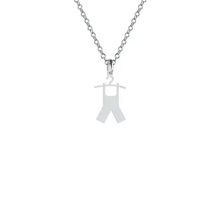 گردنبند نقره زنانه هایکا مدل لباس و رخت آویز کد n.ha2-700