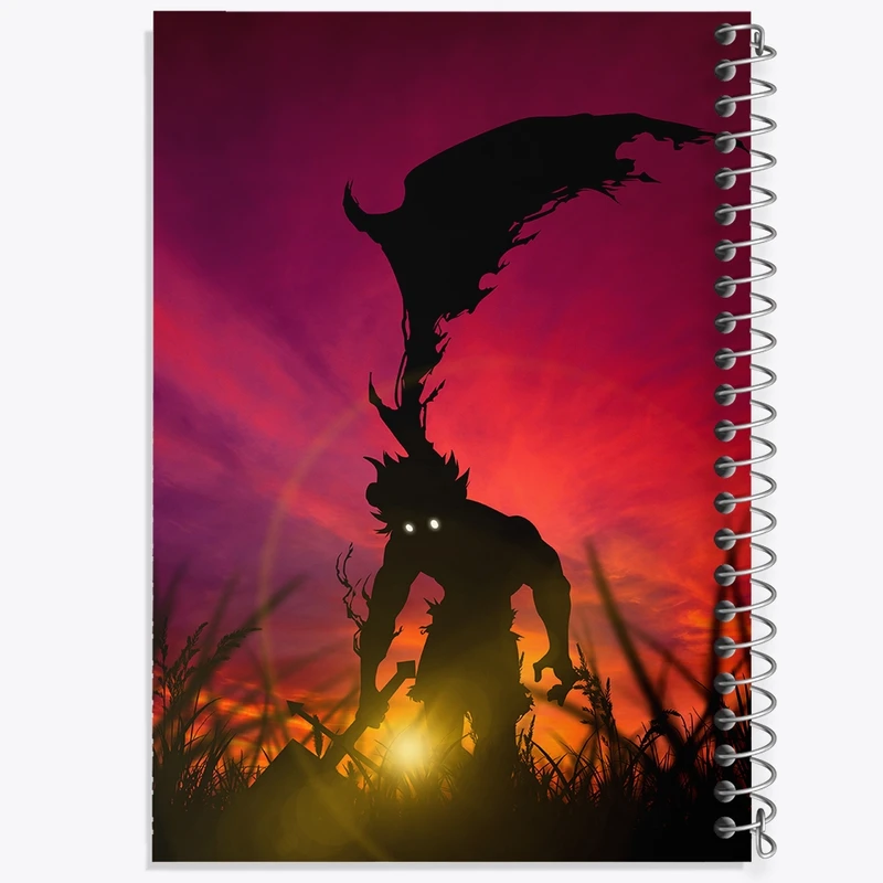 دفتر مشق 50 برگ خندالو طرح انیمه بلک کلاور کد F815