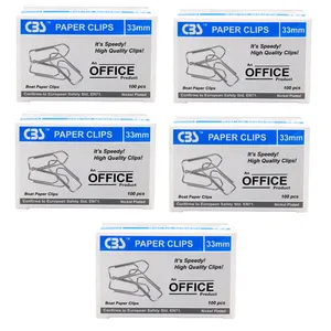    گیره کاغذ سی بی اس مدل JM133 بسته 500 عددی