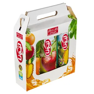 آبمیوه با سه طعم سیب و پرتقال و آناناس لیونا بسته سه عددی