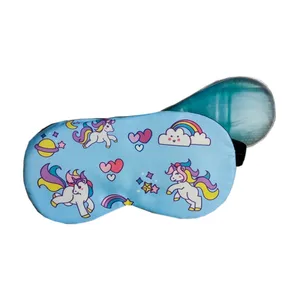 چشم بند خواب مدل کمپرس دار طرح یونیکورن کد 1