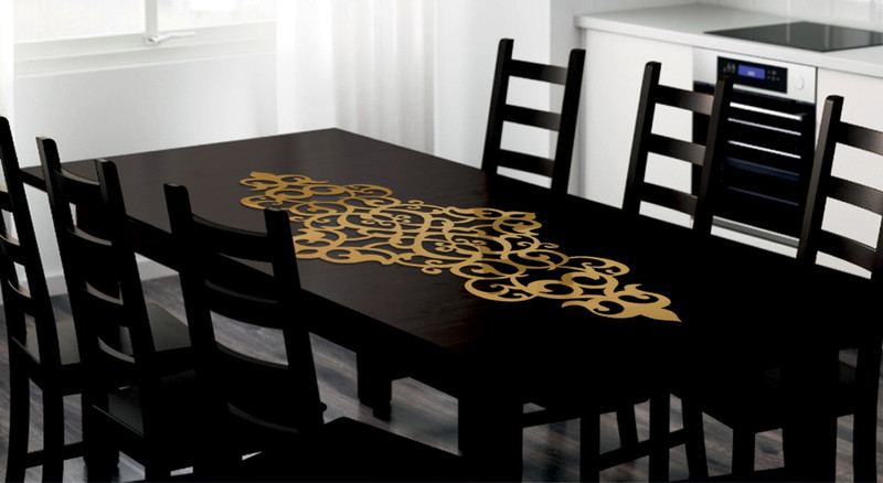 رانر چرم مصنوعی دکورانر مدل R201 سایز 90x30 سانتی متر