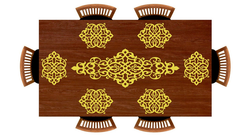 رانر چرم مصنوعی دکورانر مدل R201 سایز 90x30 سانتی متر