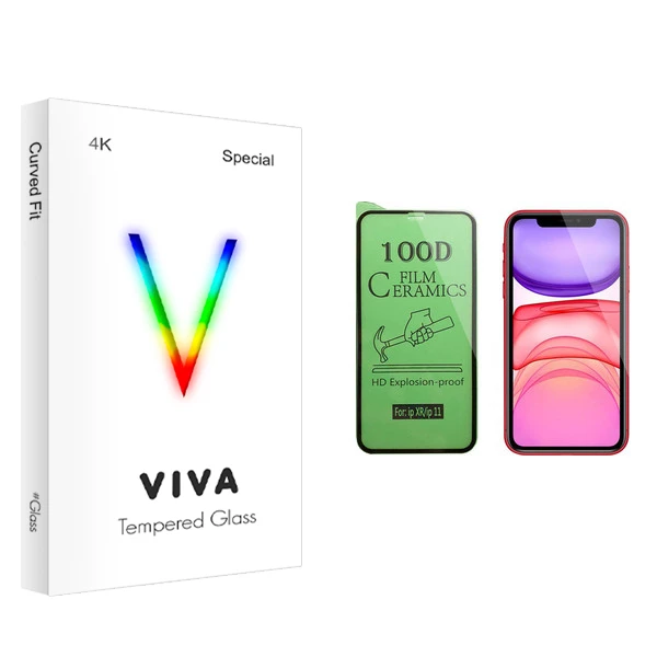 محافظ صفحه نمایش سرامیکی ویوا مدل 4K مناسب برای گوشی موبایل اپل iPhone 11