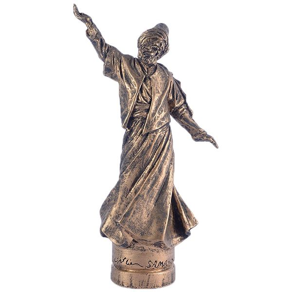 مجسمه تندیس و پیکره شهریار مدل رقص سماع کارگاه کد M605 مجسمه تندیس و پیکره شهریار مدل رقص سماع کارگاه کد M605