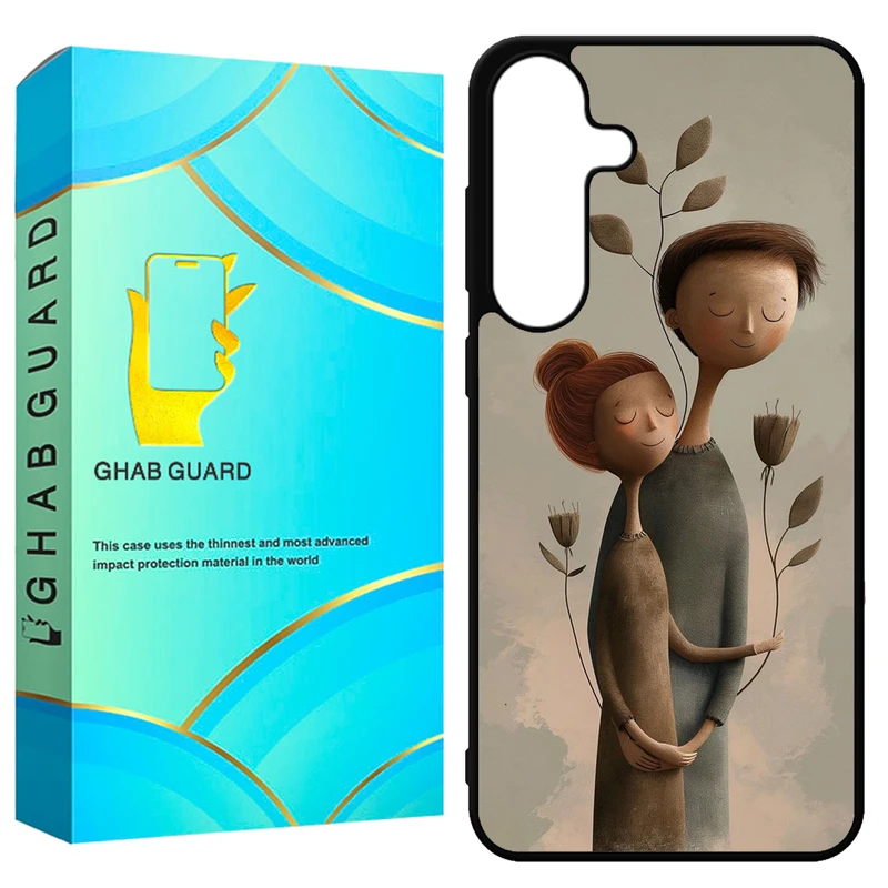 کاور قاب گارد طرح دختر و پسر مدل GCHPS24 مناسب برای گوشی موبایل سامسونگ Galaxy S24