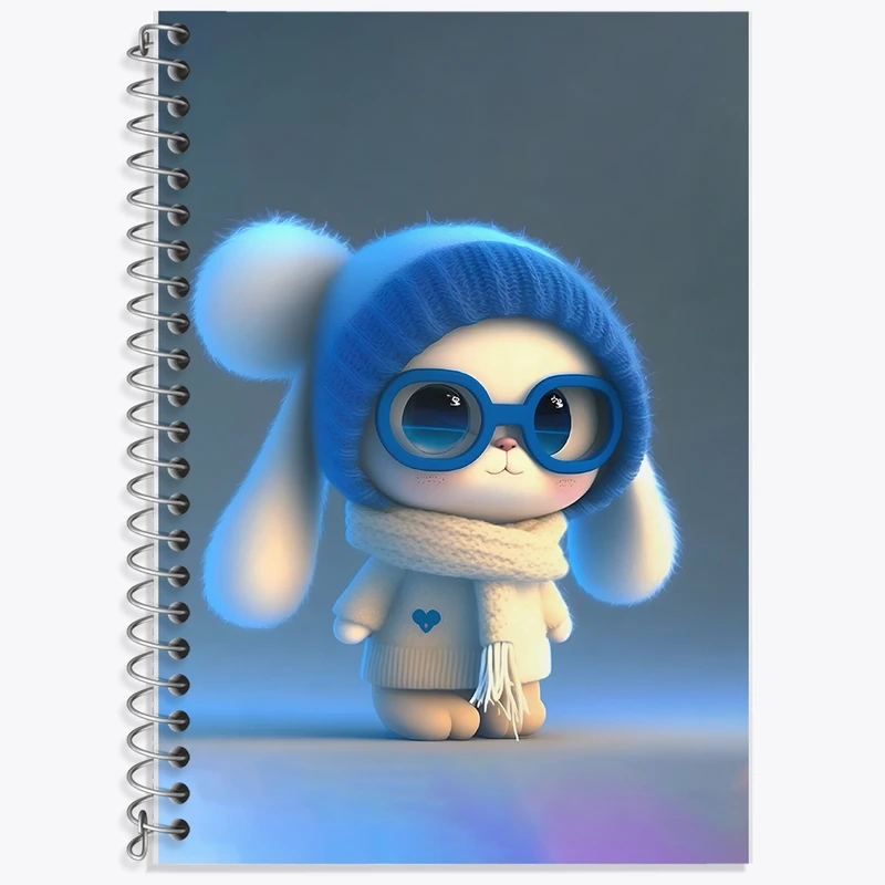 دفتر نت موسیقی 50 برگ خندالو طرح خرگوش بامزه کد F5732