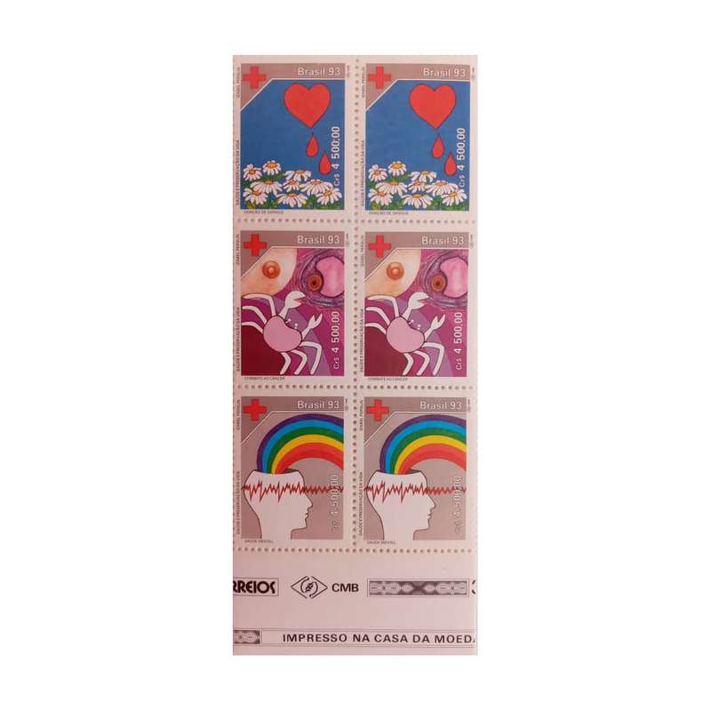 تمبر یادگاری مدل صلیب سرخ برزیل مجموعه 6 عددی