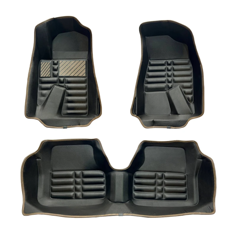 کفپوش پنج بعدی خودرو مدل نواردار مناسب برای پژو پارس 