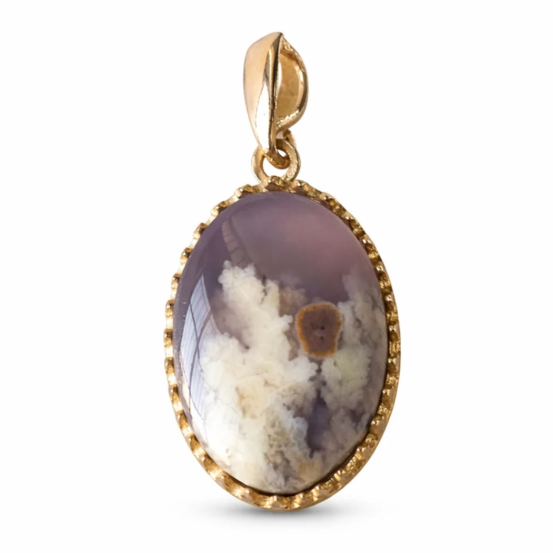 گردنبند دست ساز زنانه مدل عقیق شجر بهاره 