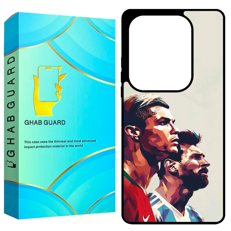 کاور قاب گارد طرح رونالدو و مسی مدل GCHPN13P مناسب برای گوشی موبایل شیائومی Redmi Note 13 Pro 4G / Poco M6 Pro 4G 