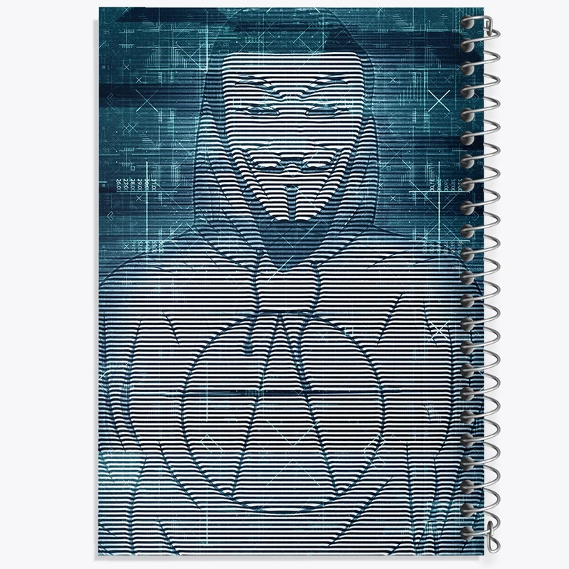 دفتر شطرنجی 50 برگ خندالو مدل هکر (Hacker) کد F1667