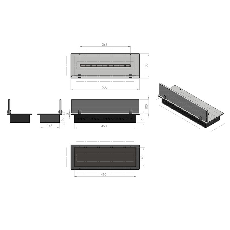شومینه گازی شومینه آوالون مدل اتانولی 50