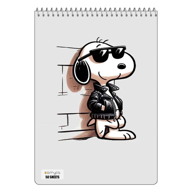 دفتر نقاشی 50 برگ سیمی کارنیکا طرح فیلم بادام زمینی ها مدل The Peanuts کد 37096