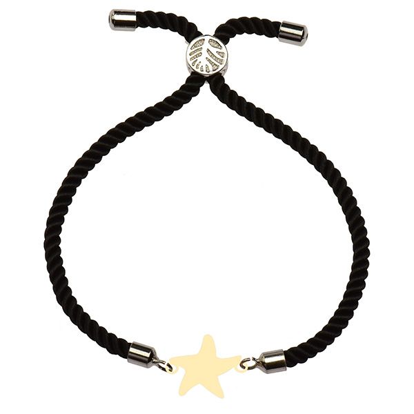 دستبند طلا 18 عیار دخترانه کرابو طرح ستاره مدل Krd1625