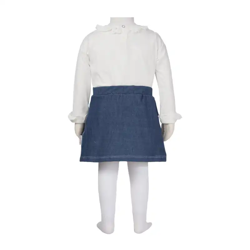 ست بلوز و دامن نوزادی آدمک مدل  ماهی پولکی کد 243400