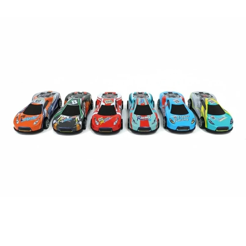 ماشین بازی مدل عقبکش فلزی کد CAR-TRB مجموعه 6 عددی