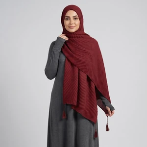 شال زنانه مدل نخی چهارفصل پلیسه