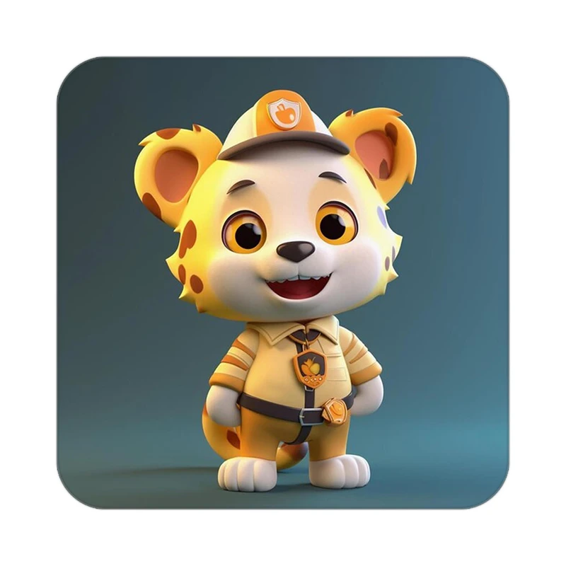 زیر لیوانی کاکتی طرح شیر مدل mp23838