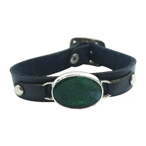 دستبند مردانه سلین کالا مدل عقیق خطی ce-As228