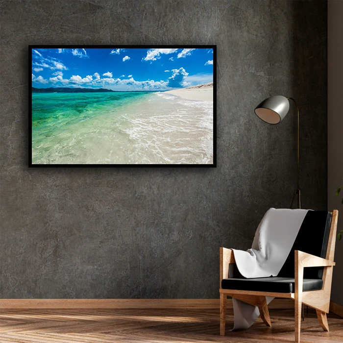 تابلو بکلیت طرح منظره ساحل دریا مدل B-D1830