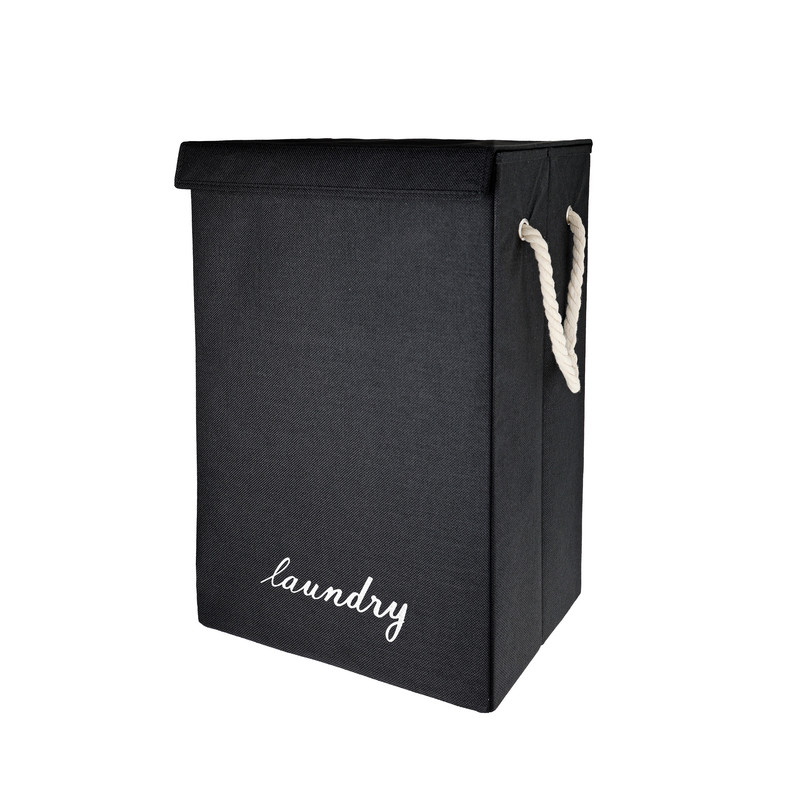 سبد لباس چرک مدل دسته کنفی درب دار