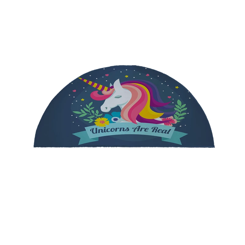 پادری مدل نیم دایره طرح اسب شاخ دار کد 8385 سایز 90×45 سانتی متر