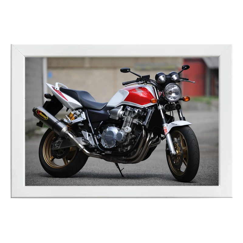 تابلو بکلیت طرح موتور سنگین HONDA CB1300 مدل W-po1505 فریم سفید