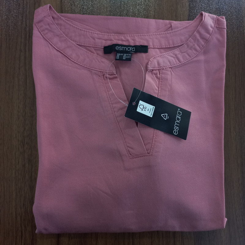 بلوز آستین کوتاه زنانه اسمارا مدل لایوسل کد 13277684