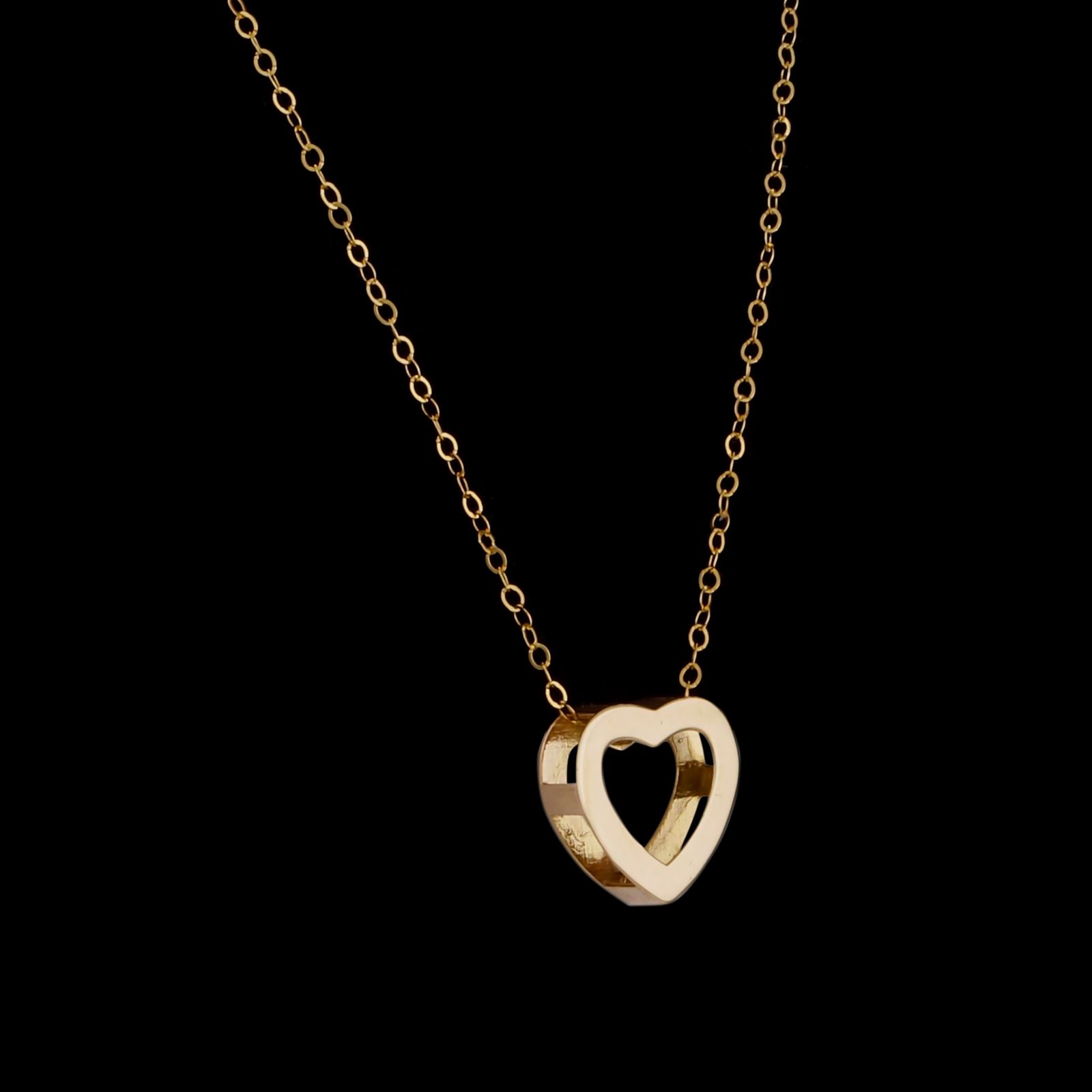 گردنبند طلا 18 عیار زنانه مایا ماهک مدل MM1868 طرح قلب -  - 3