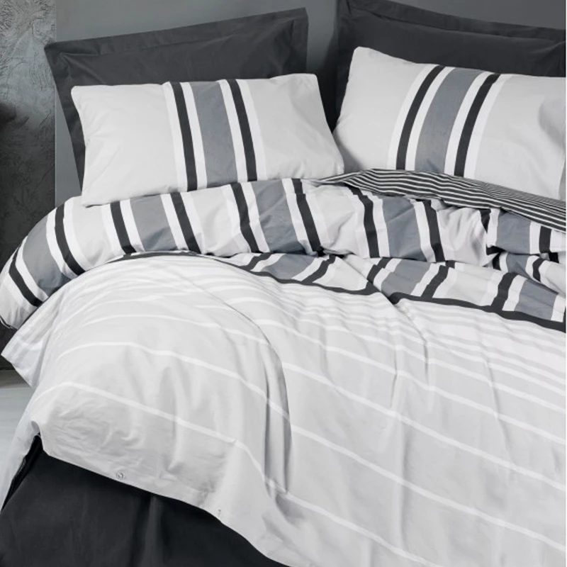 سرویس روتختی کاتن باکس مدل Nobil Nobby Antrasit دو نفره 4 تکه