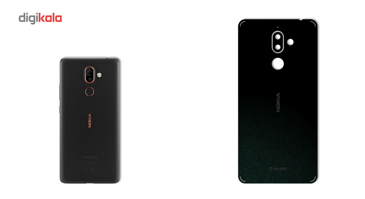 برچسب تزئینی ماهوت مدل Black-suede Special مناسب برای گوشی Nokia 7 Plus
