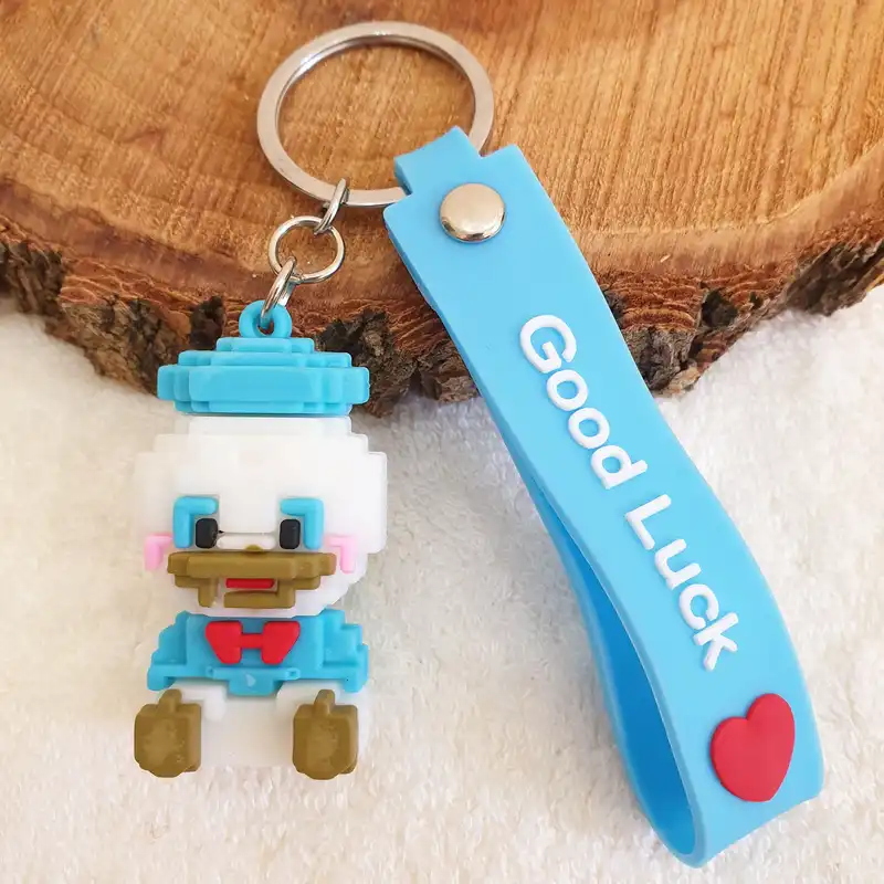 جاکلیدی مدل سیلیکونی طرح ماینکرافت لگو اردک کد DB22