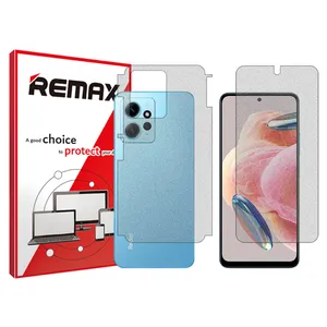 Remax brand shockproof Matte screen protector glass for Xiaomi Redmi Note 12 4G along with the back protector
