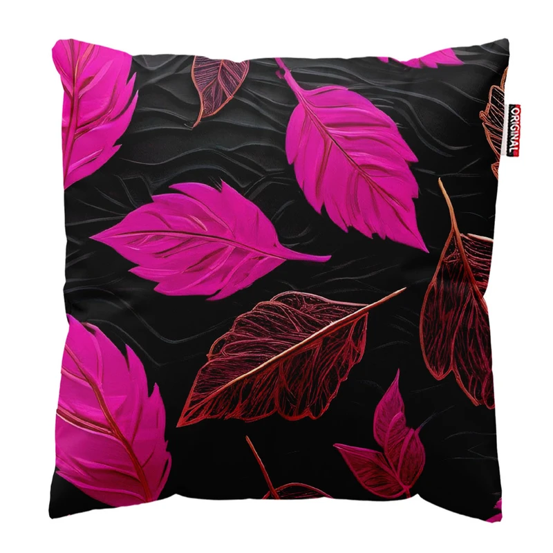 کوسن پاد آفرین طرح برگ کد 2573 سایز 30*30 سانتی متر