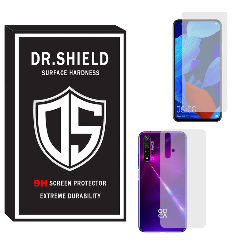 محافظ صفحه نمایش دکتر شیلد مدل TSPDR-06 مناسب برای گوشی موبایل هوآوی Nova 5t به همراه محافظ پشت گوشی