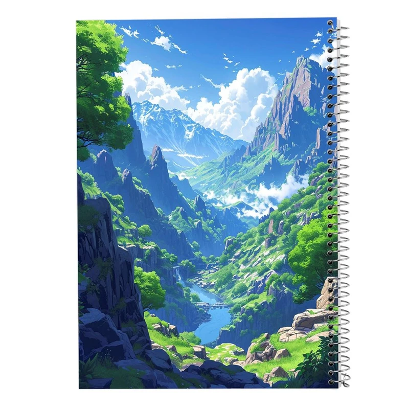 دفتر شطرنجی 50 برگ مدوپد طرح طبیعت کد DF15338