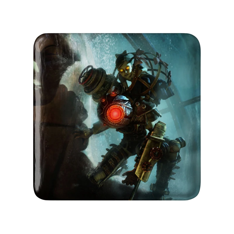 مگنت خندالو طرح بازی بایوشاک (Bioshock) مدل مربعی کد 31329