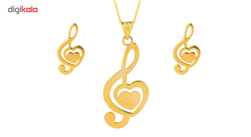 نیم ست طلای 18 عیار زنانه سیم و گوهر مدل GLE164 نیم ست طلای 18 عیار زنانه سیم و گوهر مدل GLE164