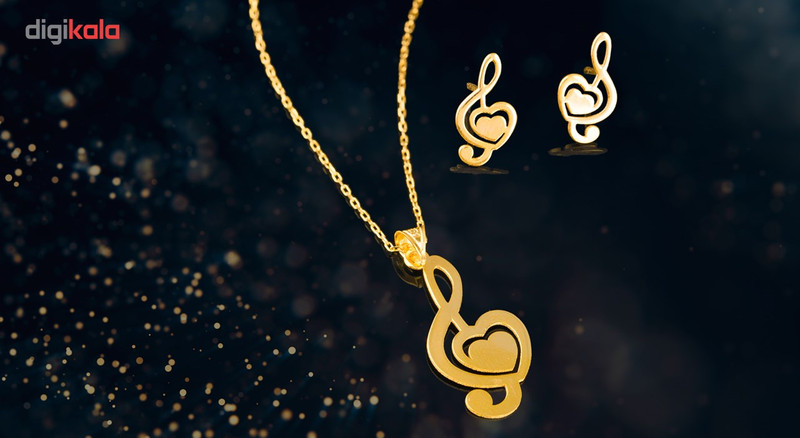 نیم ست طلای 18 عیار زنانه سیم و گوهر مدل GLE164 نیم ست طلای 18 عیار زنانه سیم و گوهر مدل GLE164