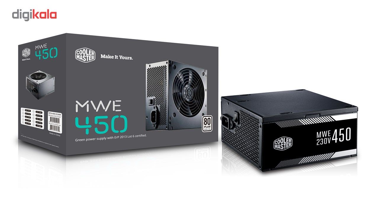 منبع تغذیه کامپیوتر کولر مستر مدل MWE white 450 main 1 6