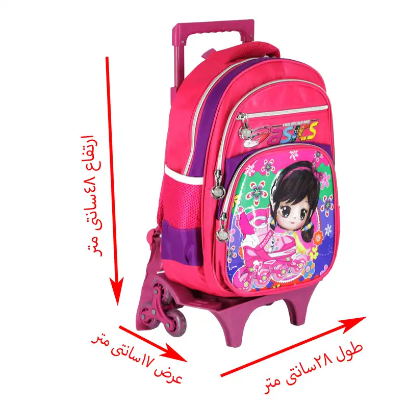 کوله پشتی چرخ دار مدل Girls کد 97651234667