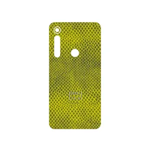 MAHOOT Yellow Snake Skin Cover Sticker for Motorola One Macro