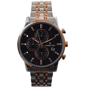 ساعت مچی عقربه‌ای مردانه رومانسون مدل بندفلزی سه موتور کرنوگراف ضدآب کد 22ROM