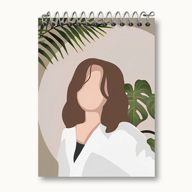 دفتر یادداشت 50 برگ خندالو مدل مینیمال دخترانه کد 28703